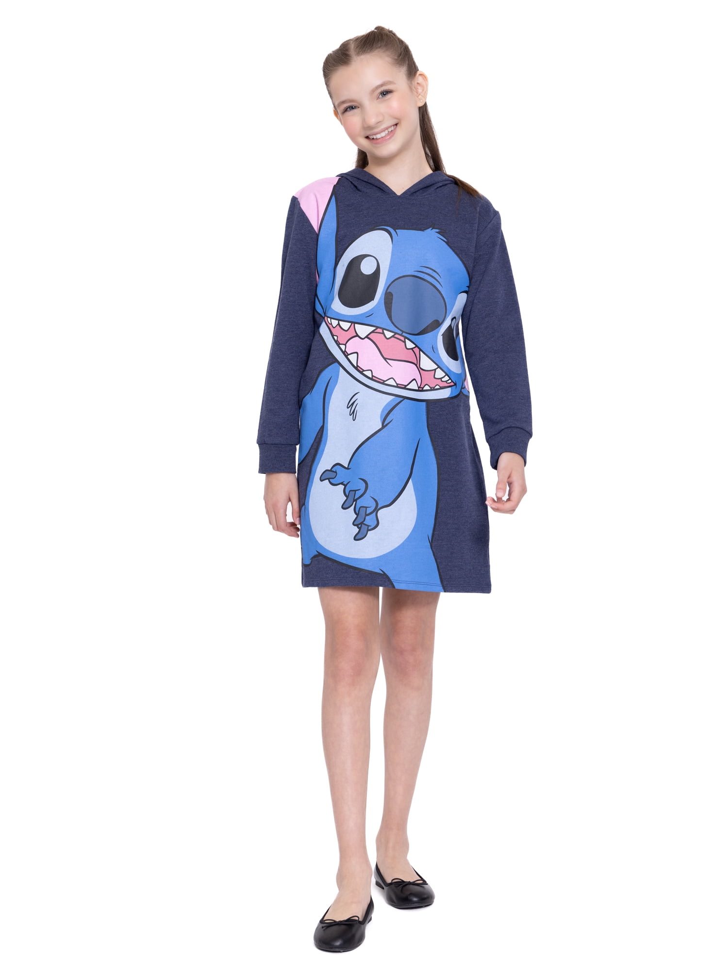 Stitch Girls Hooded Long Sleeve Cosplay Dress, Sizes 4-12