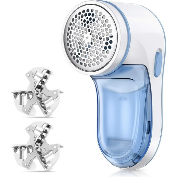 Fabric Shaver Defuzzer,Lint Remover for Clothes Rechargeable Clothes Shaver Pill Remover,Electric Sweater Defuzzer,Sweater Shavers to Remove Pilling,Couch,Fuzz,Furniture (Blue)