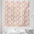 thumbnail image 1 of Floral Tapestry, Striped and Polka Dotted Autumn Leaves and Ear of Wheat, Fabric Wall Hanging Decor for Bedroom Living Room Dorm, 5 Sizes, Earth Yellow Purple, by Ambesonne, 1 of 1