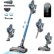 Mickersy Cordless Vacuum Cleaner, 36Kpa 450W 6 in 1 Stick Vacuum with Detachable Battery 55 Mins Runtime, Vacuum Cleaner with LED Display Lightweight, 1.5L Large Dust Cup, for Floor, Pet Hair, Carpet