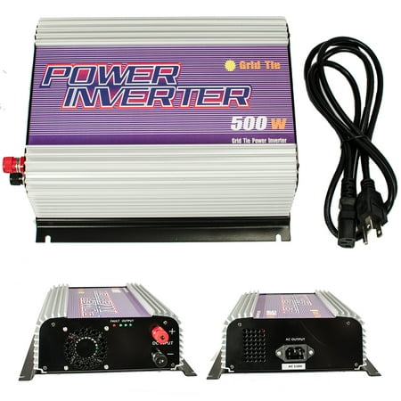 iMeshbean 500W 22-60v DC to 110v AC Small Grid Tie Power Inverter Converter for Solar Panel (Best Solar Panels And Inverters)