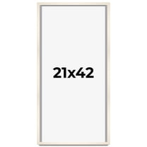 21x42 Frame White Wheat Solid Wood Picture Frame | Moulding Width 0.75 Inches | Interior Depth 0.5