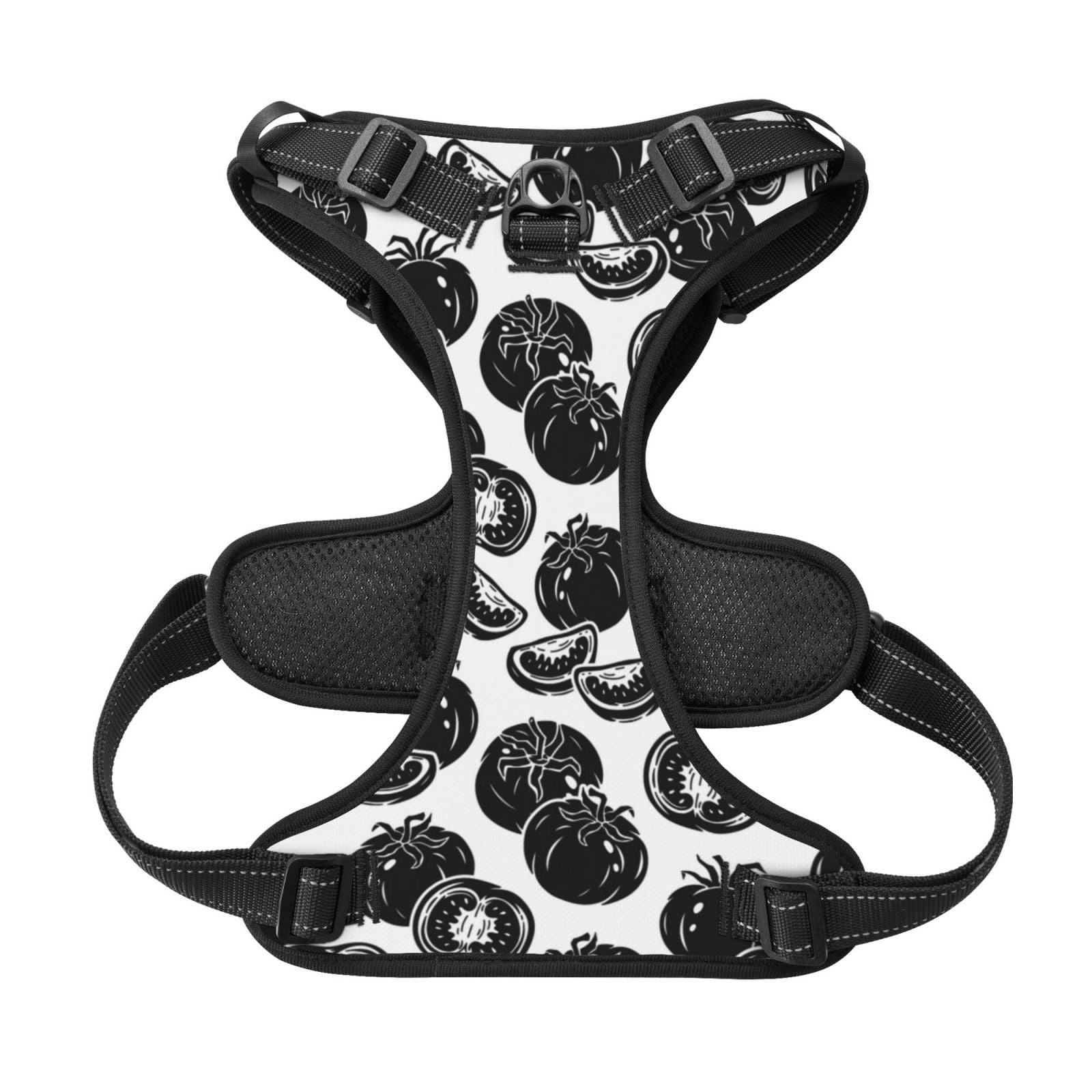 Kdxio Hand Drawn Tomatoes Print No Pull Dog Harness Adjustable Reflective Oxford Easy Control Medium Large Dog Harness for Training and Everyday-Small
