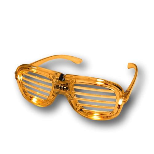 Orange Slotted Rock Star Shutter Sunglasses Pack Of 6 - Walmart.com ...