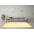 thumbnail image 3 of Ahgly Company Indoor Square Solid Yellow Modern Area Rugs, 6' Square, 3 of 4