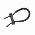thumbnail image 4 of Cuerda de muñeca ajustable para tiro con arco compuesto, correa trenzada de poliéster (negra), 4 of 15