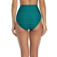 thumbnail image 4 of Sociala Womens High Waisted Bikini Bottoms Quick Dry Swimsuit Bottoms Stretch Tankini Bottom, 4 of 4
