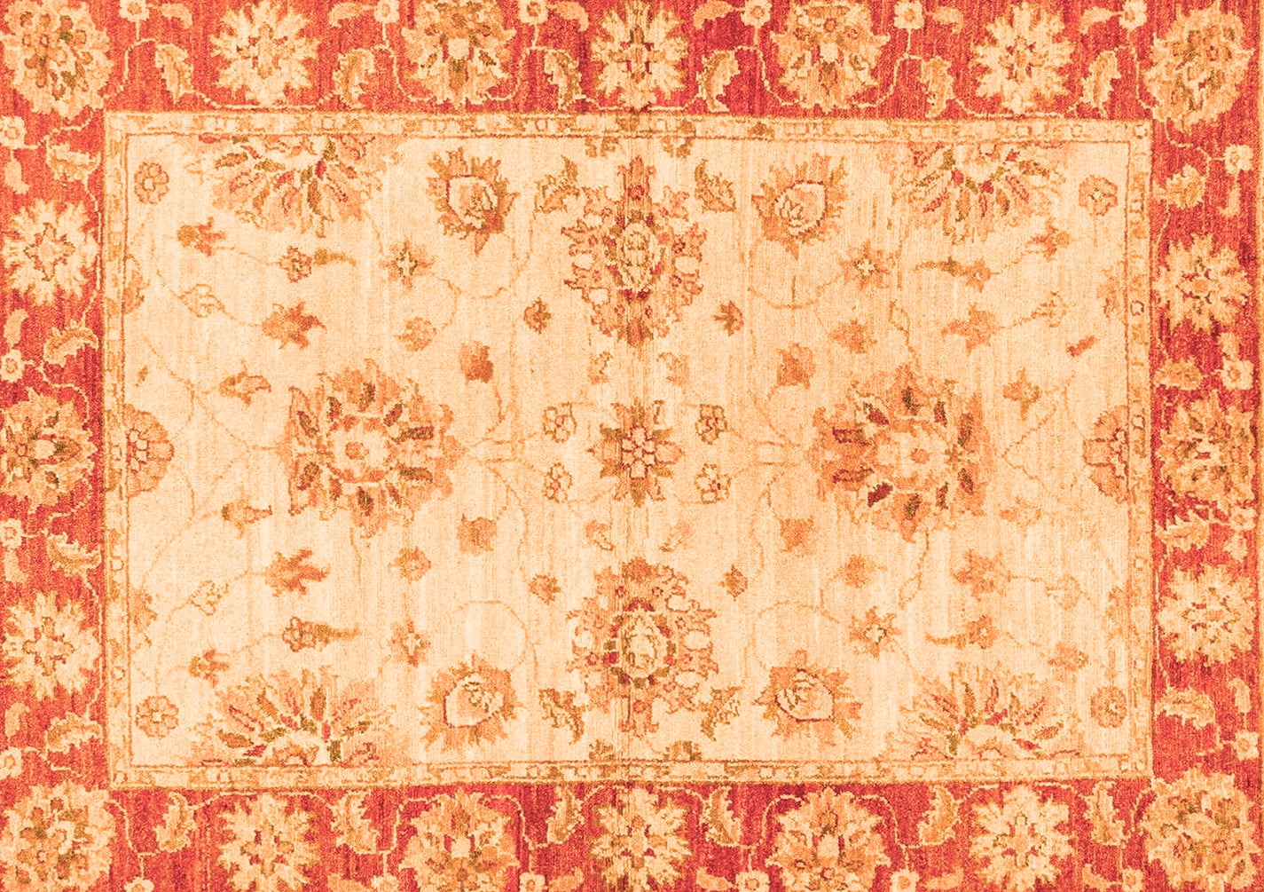 Ahgly Company Indoor Rectangle Oriental Orange Traditional Area Rugs, 4