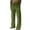 Green, variant on Men's Cotton Linen Beach Pants Drawstring Wide Leg Pants Elastic Waist Breathable Comfortable Soft Pants 2025 Casual Full Length Trousers Green