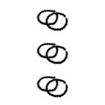 thumbnail image 1 of Vogacara Leggings Cuerda Caucho Material de poliéster Bandas para botas con ganchos de metal Negro Type1 NO1 Vogacara CBP214307, 1 of 6