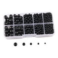 thumbnail image 4 of Perlas artificiales sin agujero de 4/5/6/8/10 mm para sombreros, mesas y ropa, color negro, 4 of 9