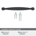 thumbnail image 4 of Amerock Inspirations 5-1/16 inch (128mm) Center-to-Center Matte Black Cabinet Pull, 25 Pack, 4 of 4
