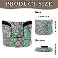 thumbnail image 2 of Haosy Abstract Pink Green Circles Golf Mallet Putter Cover Strong Magnetic Leather Golf Club Headcover Closure, 2 of 7