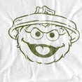 thumbnail image 3 of Sesame Street Oscar The Grouch Mono Kids T Shirt for Youth Boys and Girls, White, Medium, 3 of 5