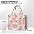 thumbnail image 3 of Large Capacity Tote Bag,Pink Hued Cute Halloween Ghosts Pattern Handbag Fashion Luxury Tote Bag,15.7"x13"x 5.1" Inches,Laptop Compatible, 3 of 6