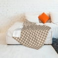 thumbnail image 2 of ZNDUO Lightweight Microfiber Bed Blanket, Vintage Scottish Houndstooth Plaid Pattern Super Soft Flannel Cozy Throw Blankets, 50"x40", 2 of 8