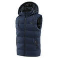 thumbnail image 5 of Heated Vest for Men Usb Rechargeable 2 Heat Levels 11 Heating Zones Waterproof Electric Heated Jackets Heated Jackets for Men Navy M, 5 of 7