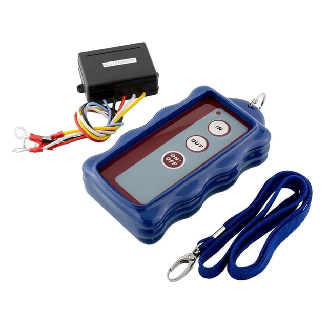 telemando Inalámbrico para Cabrestantes Automáticos con Luz Indicadora, Compatible con Cabrestante Solenoide de 12V, telemando Y Receptor kusrkot control remoto inalámbrico del cabrestante