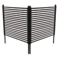 thumbnail image 6 of ToppiJoy 2 Pcs Privacy Screen Panels, Free Standing Outdoor Privacy Fence Screen, Decorative Patio Metal Fence for Backyard Garden Decor or Partitions(Brown+ Black), 6 of 14