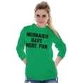 thumbnail image 5 of Mermaids Have More Fun Beach Lover Women's Long Sleeve T Shirt Brisco Brands L, 5 of 5