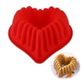 thumbnail image 1 of Molde de pastel de amor, molde multifuncional de silicona for hornear, plato de pastel antiadherente en forma de corazón, molde de pan de postre de mousse DIY, 1 of 11