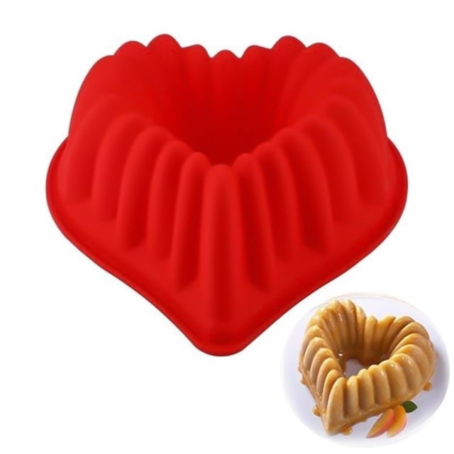 Molde de pastel de amor, molde multifuncional de silicona for hornear, plato de pastel antiadherente en forma de corazón, molde de pan de postre de mousse DIY