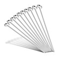 thumbnail image 3 of Flat Stainless Steel 17 inch Kabob Skewers 12 Pack - Silver, 3 of 10