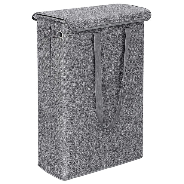 Moyic Foldable Laundry Basket Lightweight for Living Organization Room Room Kids Almacenamiento y organización del hogar gris oscuro