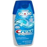 (2 pack) (2 pack) Crest Complete Multi-Benefit Whitening + Scope Cool Peppermint Flavor Liquid Gel Toothpaste 4.6 Oz