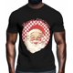 thumbnail image 2 of Camisetas para hombre, Feliz Navidad, Papá Noel, manga corta, informales, camisetas gráficas para adolescentes, niños y hombres, 2 of 8