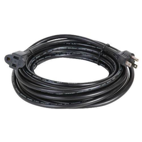 Universal power cord extension 25ft black