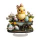 thumbnail image 2 of Decoración de Pascua, Adornos de Pascua, Regalos de Pascua Pollo de Pascua 2D Decoración acrílica plana Péndulo acrílico, 2 of 6