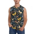 thumbnail image 1 of Fotbe Flowers Butterfly Men's Camiseta sin Mangas Estampada para Hombres, Playera Casual para Gimnasio, Entrenamiento, Playa-3X-Large, 1 of 7