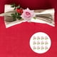thumbnail image 3 of KAKOWELY 12 porta servilletas con rosas artificiales para bodas, decoración de mesa, 3 of 4