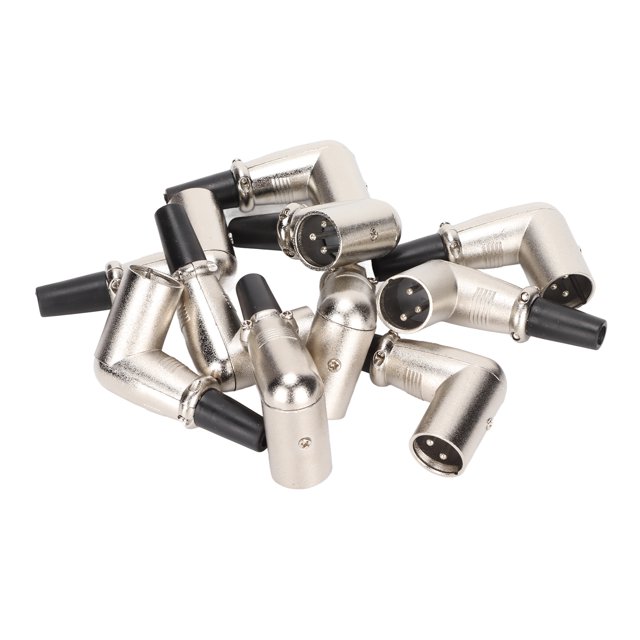 Conector XLR, Firmemente Fijo 3 Pines XLR Enchufes Masculinos Profesional De Soldadura Para Cable De Micrófono De Bricolaje