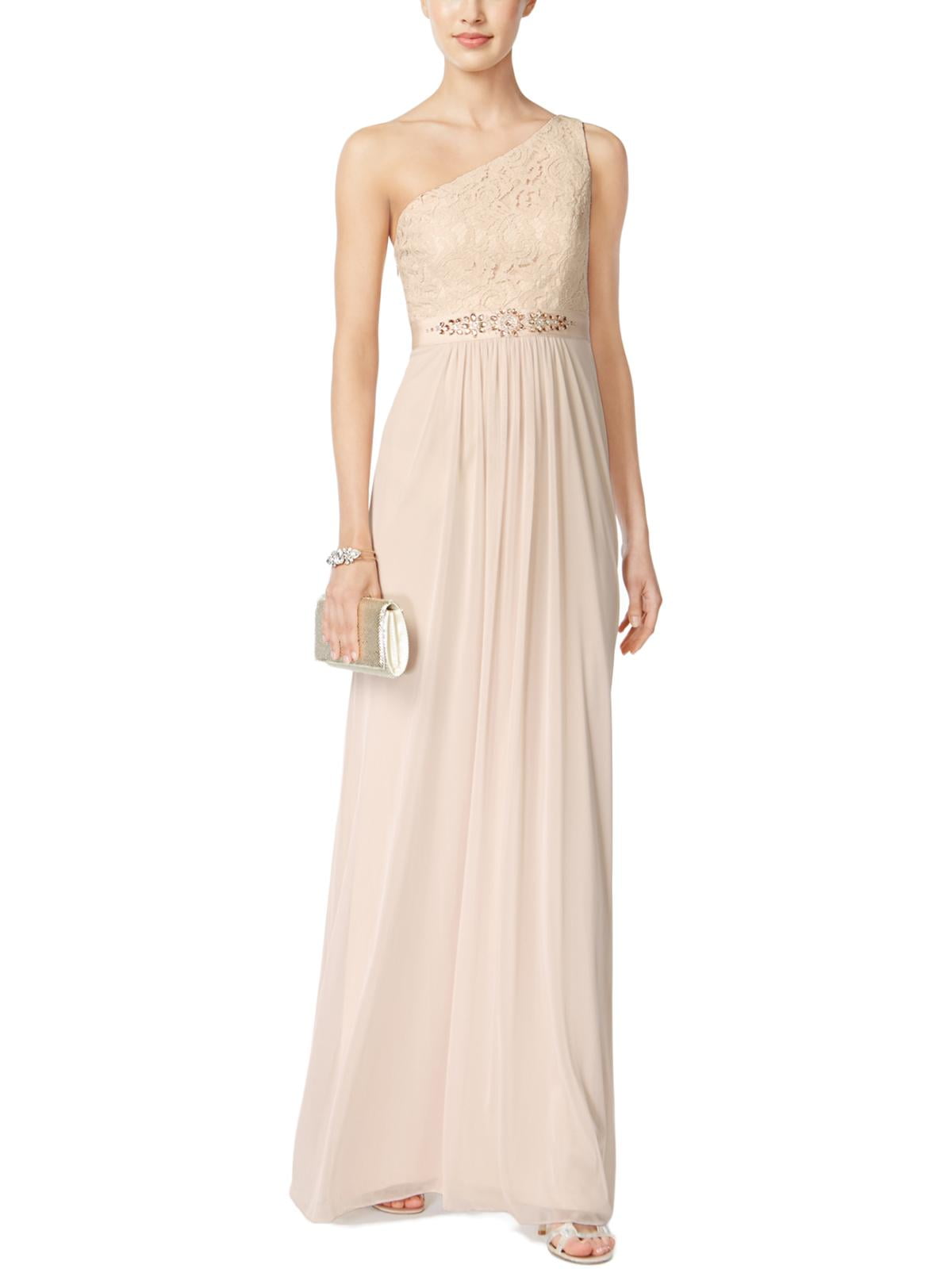 Adrianna Papell One Shoulder Long Dress Online Sales, UP TO 66 