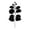 A002- Black (Style B), variant on Black Artificial Eucalyptus Stems Faux Eucalyptus Stems Spooky Halloween Decor Gothic Black Table Decor Indoor Halloween Decorations for Home Single Pack
