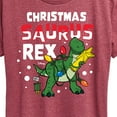 thumbnail image 3 of Toy Story - Christmas Saurus Rex - Women's Short Sleeve Graphic T-Shirt, 3 of 5