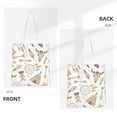 thumbnail image 3 of DouZhe Reusable Grocery Bags, Boho Stylish Chic Hippie Style Lightweight Polyester Canvas Cloth Tote Bag for Travle Gym Shopping School, 15" x 16", 3 of 7
