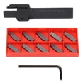 thumbnail image 1 of MGEHR1212-3 Lathe Cut Off Grooving Parting Tool Holder with 10pcs Inserts, 1 of 4