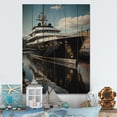 thumbnail image 2 of Designart "Port Dockside gracefulness II" Nautical & Beach Print on Natural Pine Wood, 2 of 5