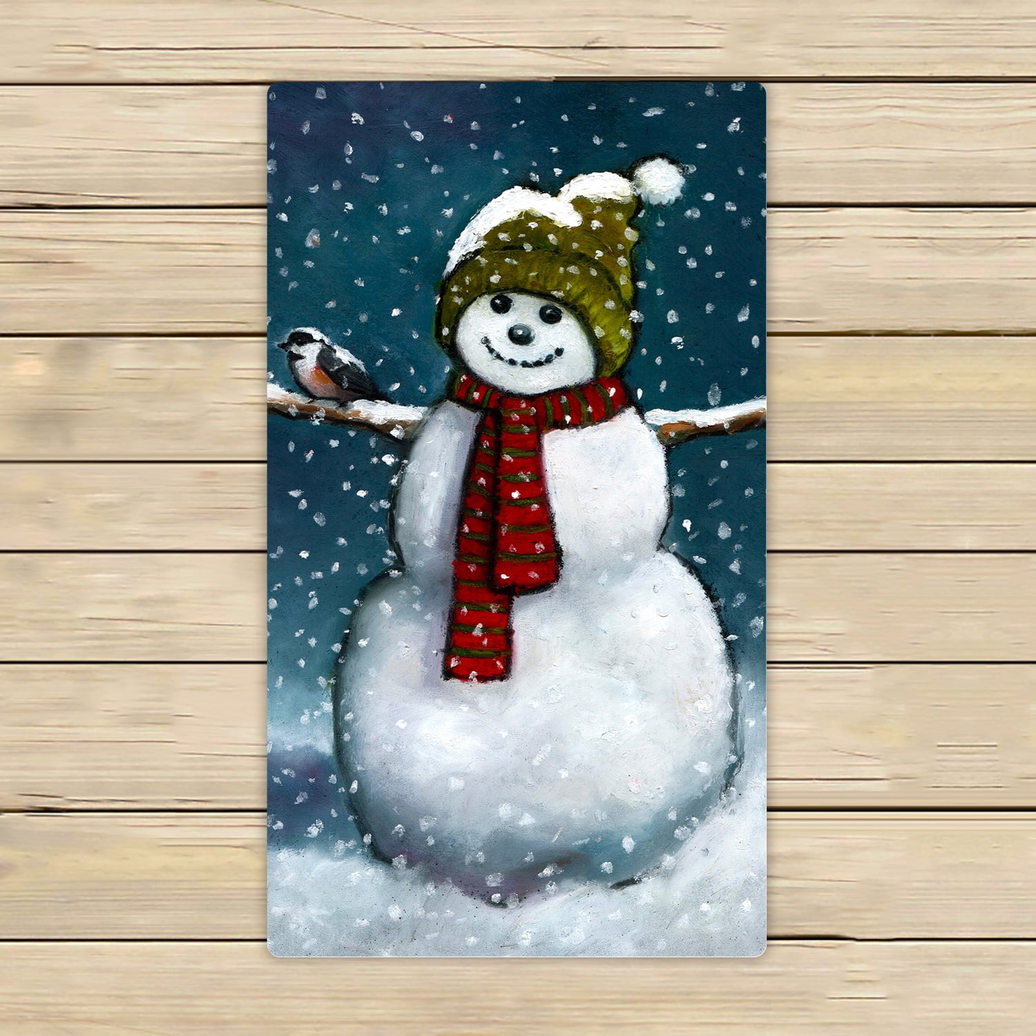 Christmas Kitchen Towel with Cute Snowman – Akasia