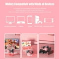 thumbnail image 6 of HiFi Stereo PC Headset Gamer Girls Pink Cat Headphones with Microphone RGB Light for PS4 Laptop Phone Wired Earphone, 6 of 21