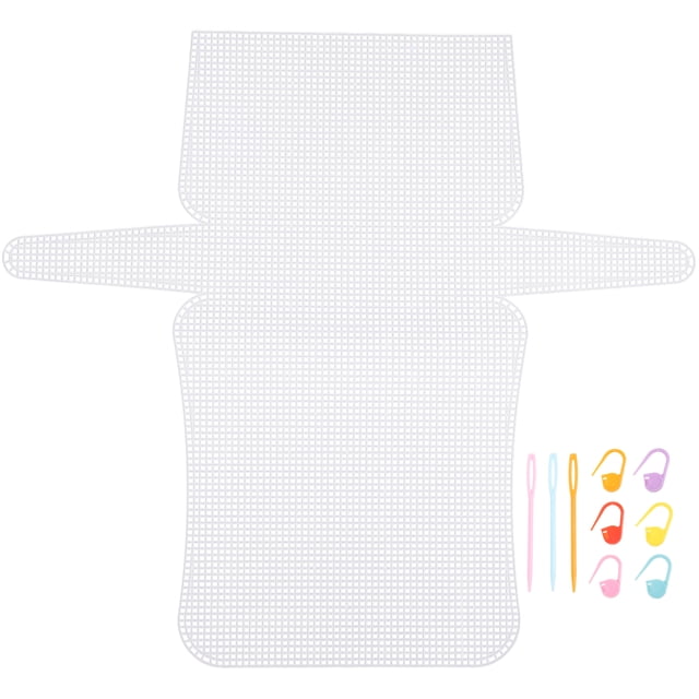 MasteelfCA 1 Set Plastic Mesh Bag Sheet Mesh Plastic Canvas Sheet DIY Handicraft Accessory Crafting