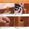 thumbnail image 5 of 108 Felt Pads (round, 15mm), 15mm Black Self Adhesive Floor Protector Felt Pads, 5mm Thickness, Furniture Leg Pads, 5 of 5