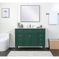thumbnail image 6 of Elegant Kitchen and Bath 48 inch Single bathroom vanity in green, 6 of 8