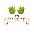 thumbnail image 1 of Halloween Monsters Face Outdoor Decoration With Eyes Fangs Nostril Garage Door Archway Entryway Car Decorations, 1 of 8