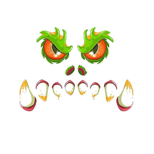 Halloween Monsters Face Outdoor Decoration With Eyes Fangs Nostril Garage Door Archway Entryway Car Decorations