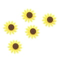 thumbnail image 5 of 36 broches de girasol de tela no tejida con margaritas, accesorios para ropa, bufandas, hebillas y suéteres (amarillo), 5 of 5