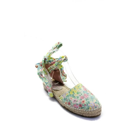 

Manebi Womens x LoveShackFancy Valencia Espadrilles Rainbow Skies Size 37